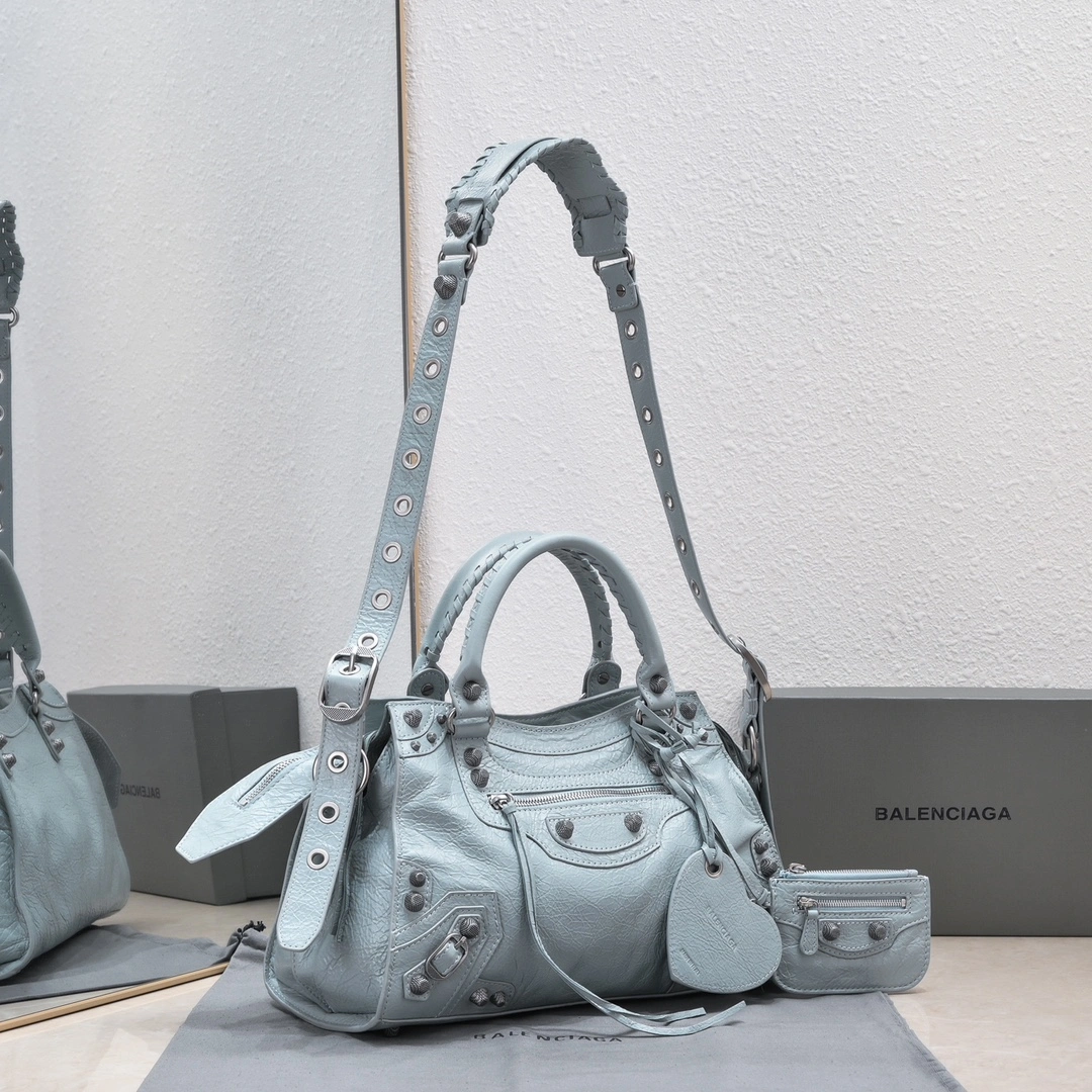 Balenciaga NEO CAGOLE Vintage Lambskin Motorcycle Bag Popular 60947