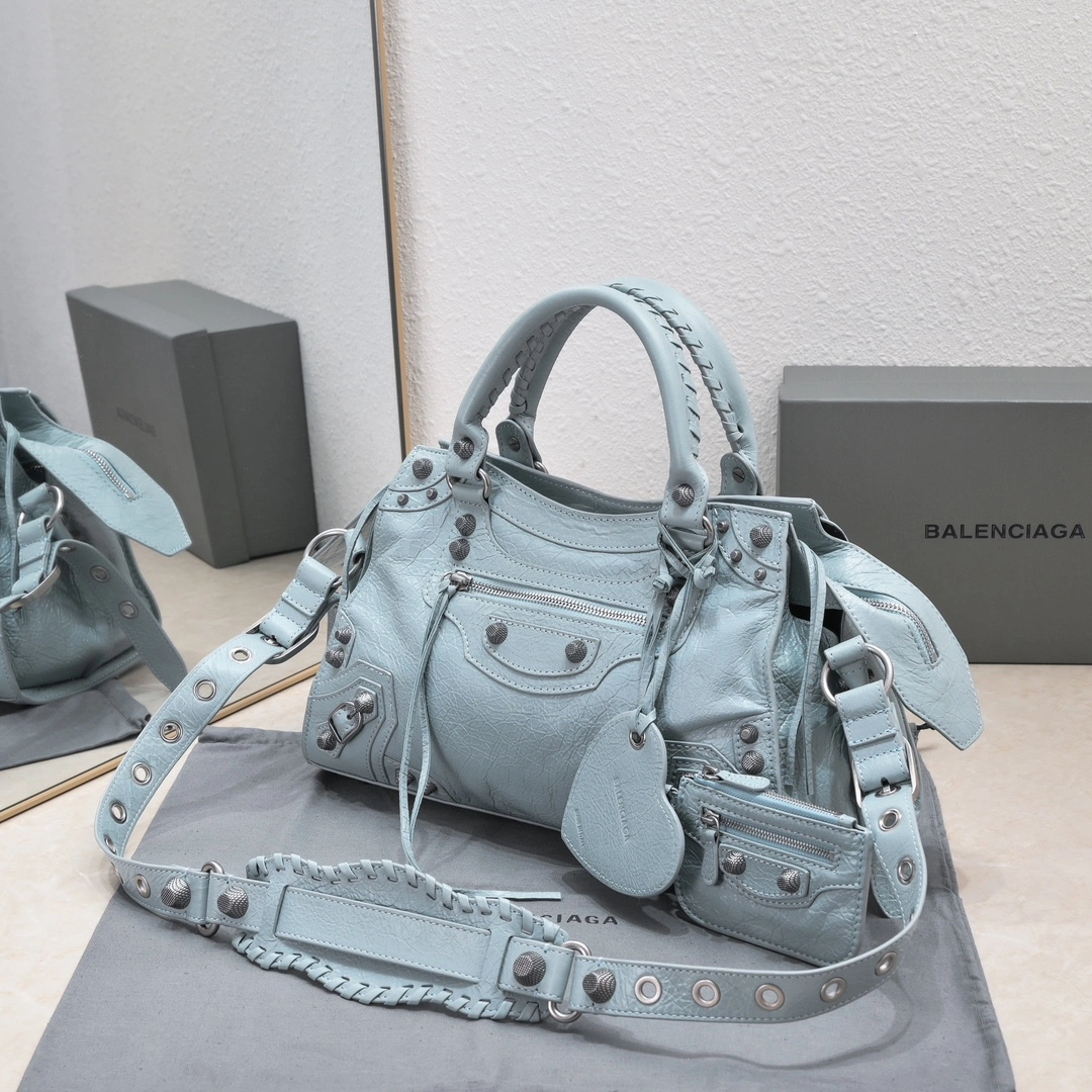 Balenciaga NEO CAGOLE Vintage Lambskin Motorcycle Bag Popular 60947