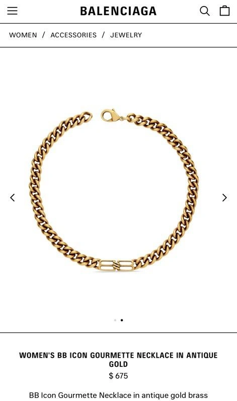Balenciaga Necklaces Durable 215566