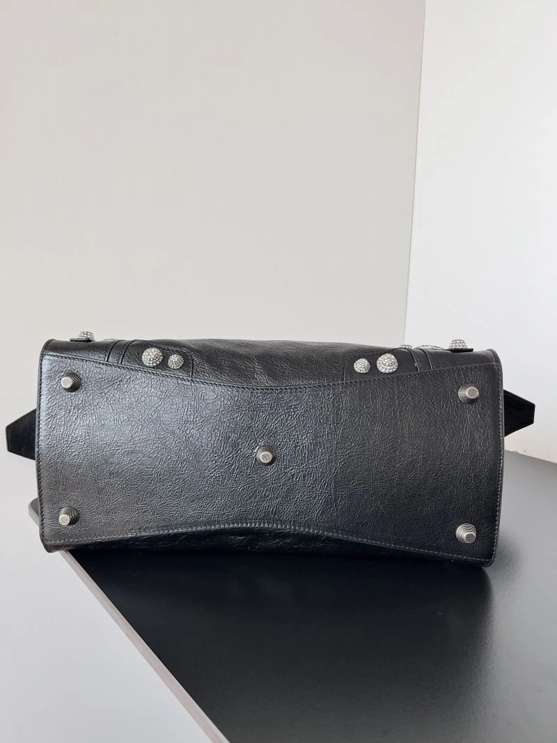 Efficient Balenciaga Neo Cagole Distressed Lambskin Motorcycle Bag with Heart Mirror 66939