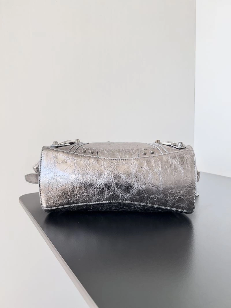 WellDesigned Balenciaga Neo Cagole Distressed Lambskin Motorcycle Bag 78753