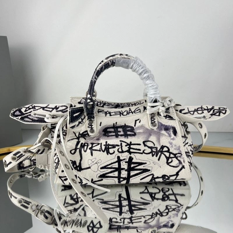 Balenciaga Neo Cagole Heart Mirror Motorcycle Bag EasyCare 78766