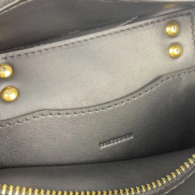 Balenciaga Neo  Black Motorcycle Bag with Gold Studs OdorResistant 75338