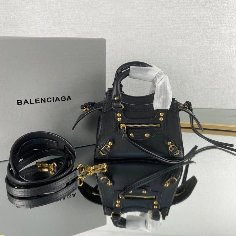 Balenciaga Neo  Mini Motorcycle Bag in Black Packable 75329