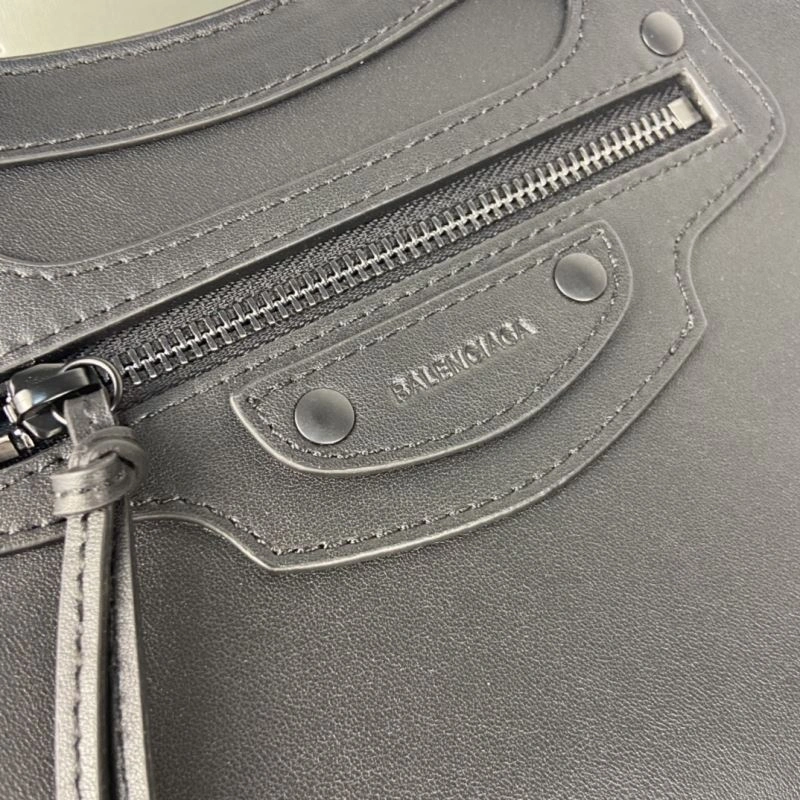 FreshLook Balenciaga Neo  Textured Black Motorcycle Bag 75333