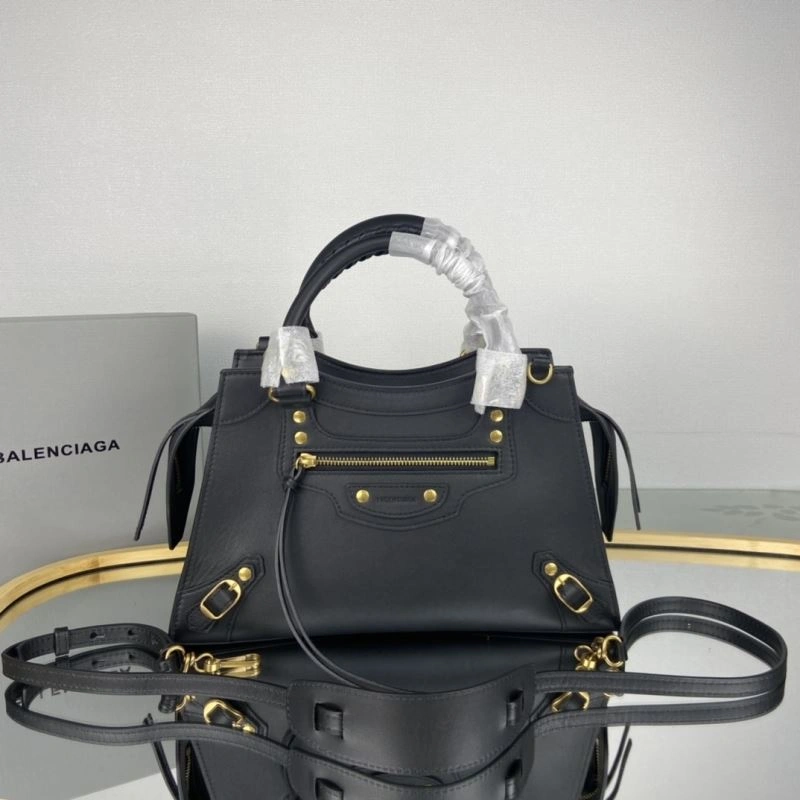 FastDry Balenciaga Neo  Trapezoidal Motorcycle Bag with Gold Studs 75334