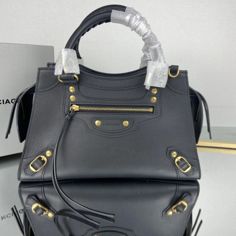 FastDry Balenciaga Neo  Trapezoidal Motorcycle Bag with Gold Studs 75334