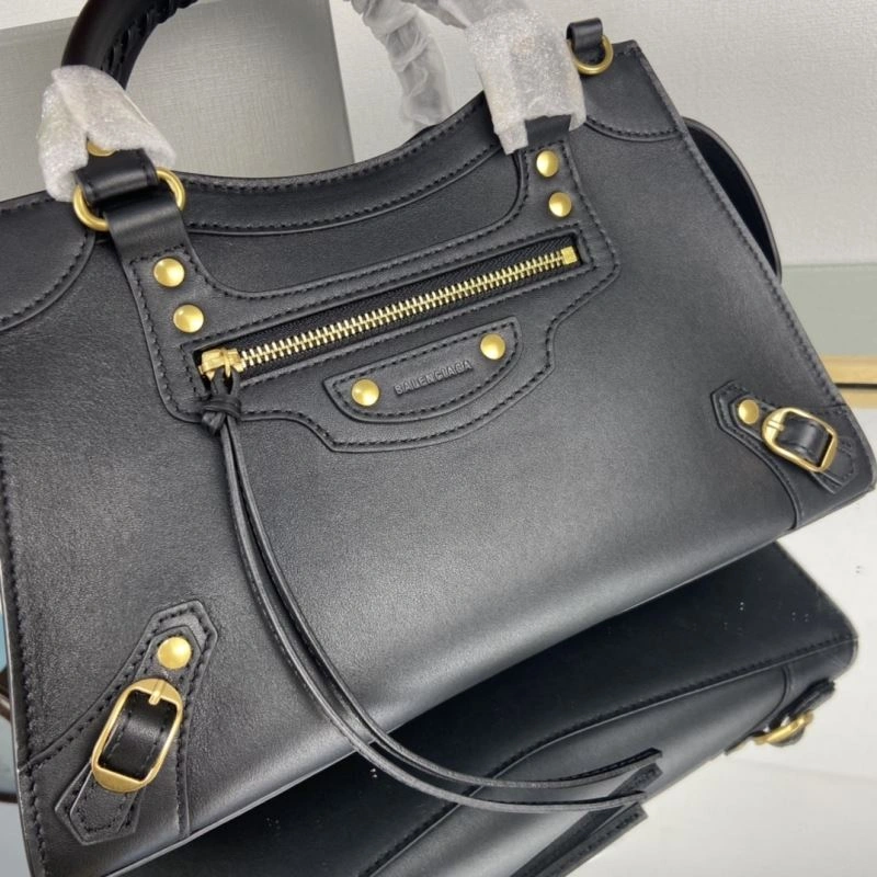 FastDry Balenciaga Neo  Trapezoidal Motorcycle Bag with Gold Studs 75334