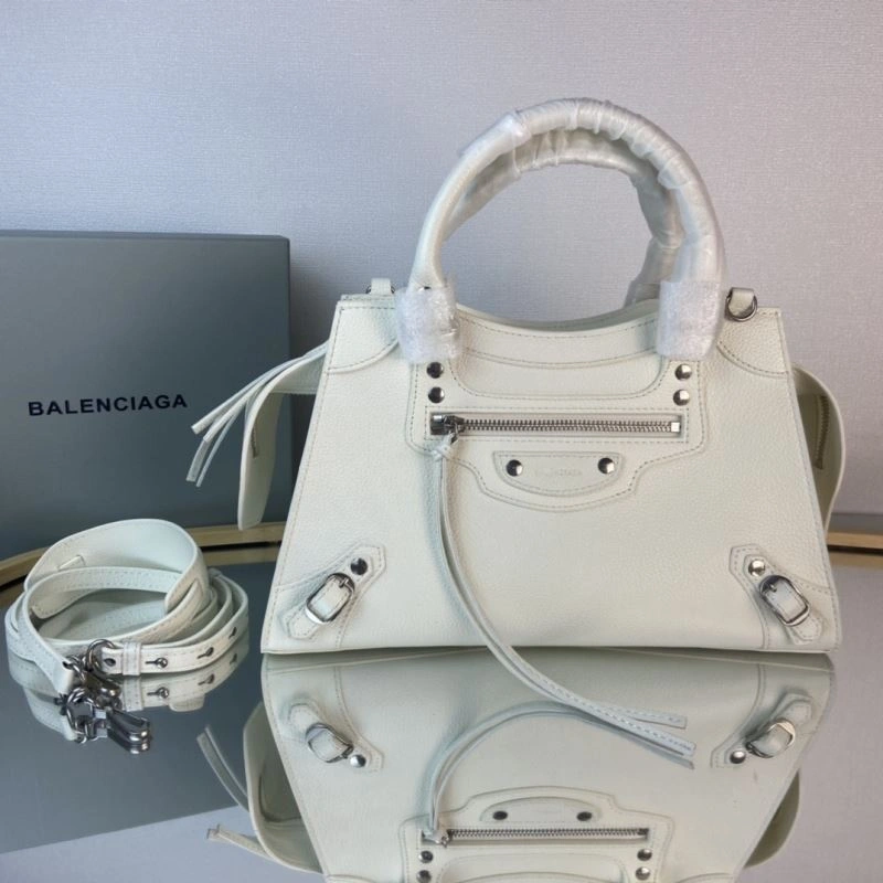 Bright Balenciaga Neo  Trapezoidal Motorcycle Bag 75335
