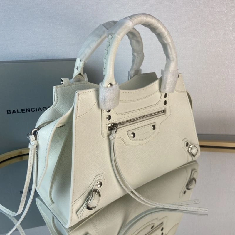 Bright Balenciaga Neo  Trapezoidal Motorcycle Bag 75335