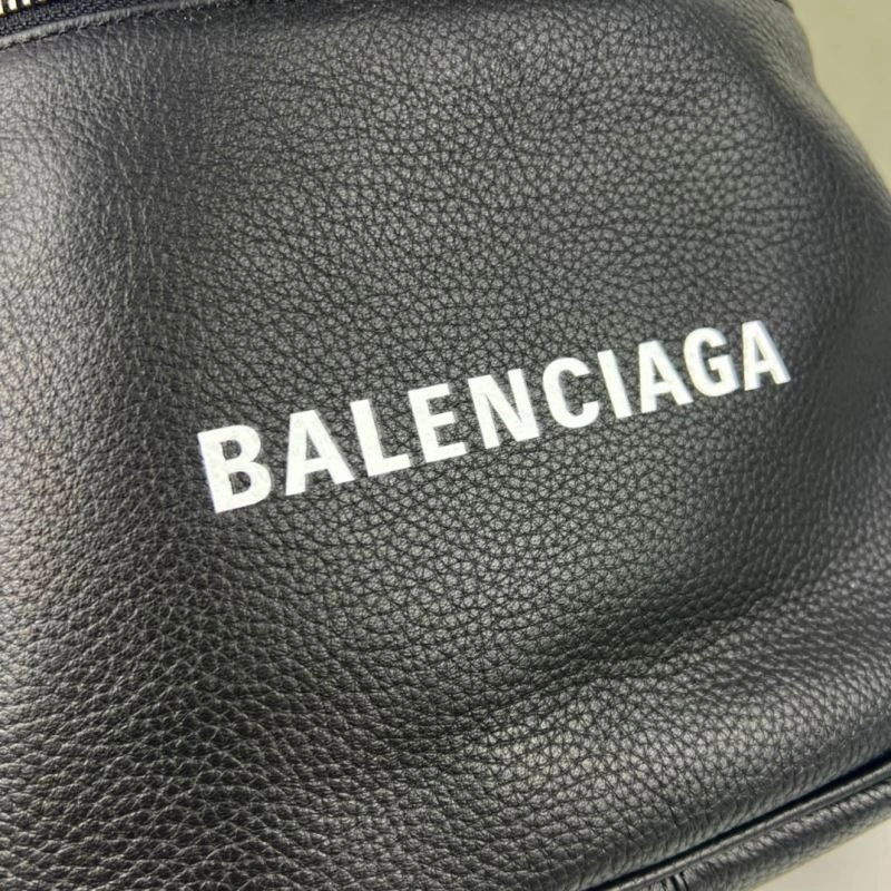 Neat Balenciaga Oval Logo Crossbody Motorcycle Bag in Calfskin 75240