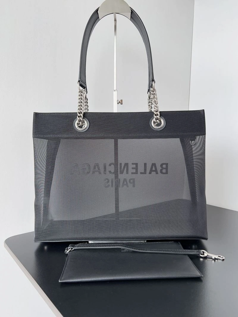 Balenciaga Paris Mesh Tote Bag with  Pouch - Summer Elegant 78583