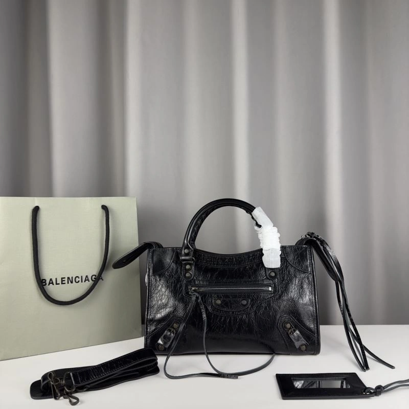Practical Balenciaga Paris Motorcycle Shoulder Strap Mirror Bag 75305
