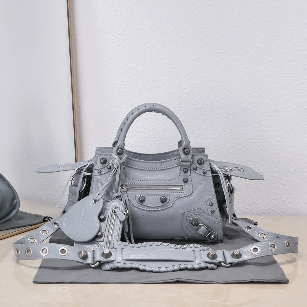 Popular Balenciaga Paris Neo Cagole Heart Mirror Motorcycle Bag 61015