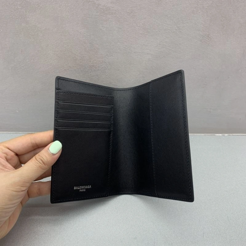 Soft Balenciaga Paris Street-Style Leather Passport Holder 69953