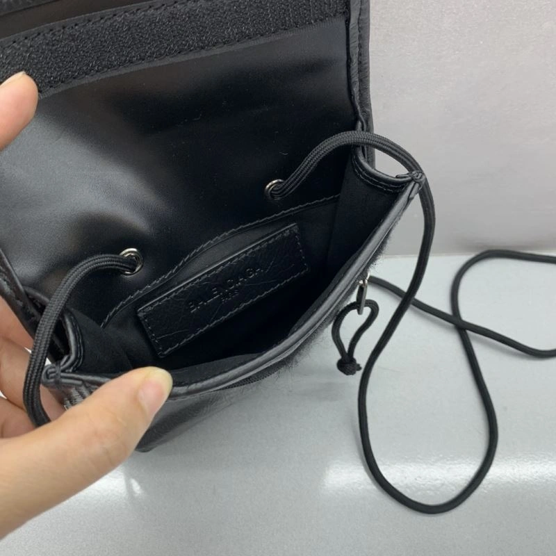 MoistureWicking Balenciaga Paris Wrinkled Leather Mobile Phone Bag 69955