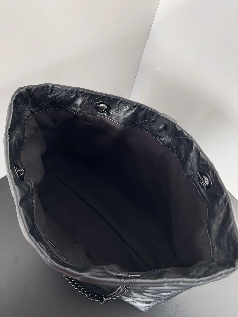 AllSeason Balenciaga Parisian  All-Black Large Tote Bag for Every Occasion 66974