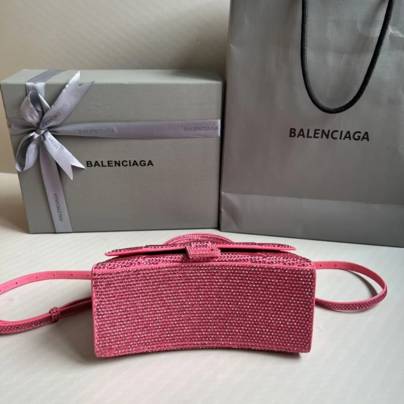 Balenciaga Pink Diamond Hourglass Bag - Luxe Handcrafted Design Sporty 70043