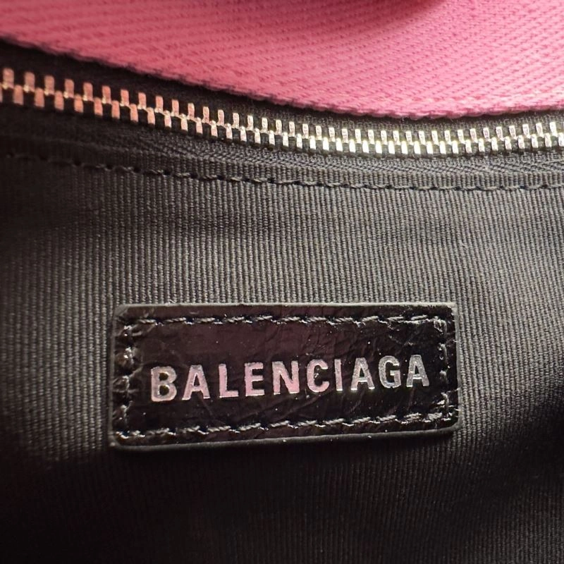 Balenciaga Pink Hourglass Bag with Silver Buckle - S Size Snug 69984