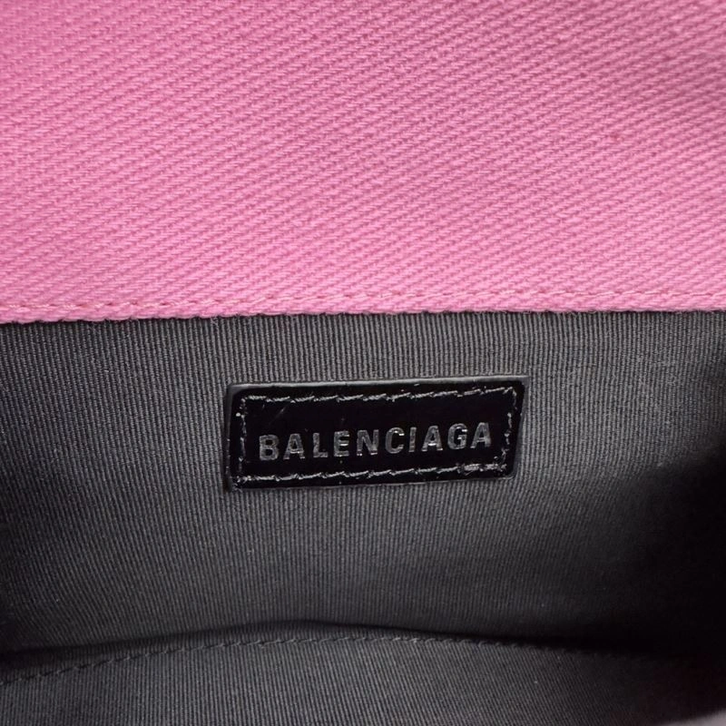 Balenciaga Pink Hourglass Bag with Silver Buckle - XS Size Comfortable 70015