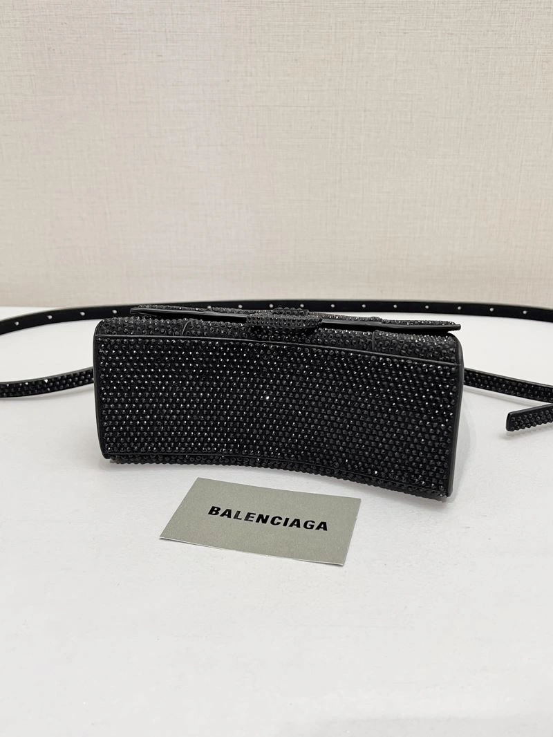 Breathable Balenciaga Radiant Diamond Hourglass Bag - Sparkling Elegance 66978