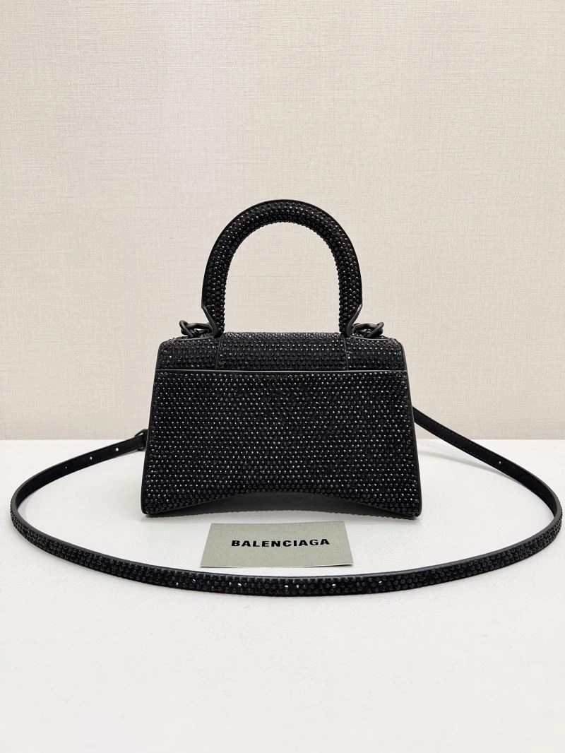 Breathable Balenciaga Radiant Diamond Hourglass Bag - Sparkling Elegance 66978