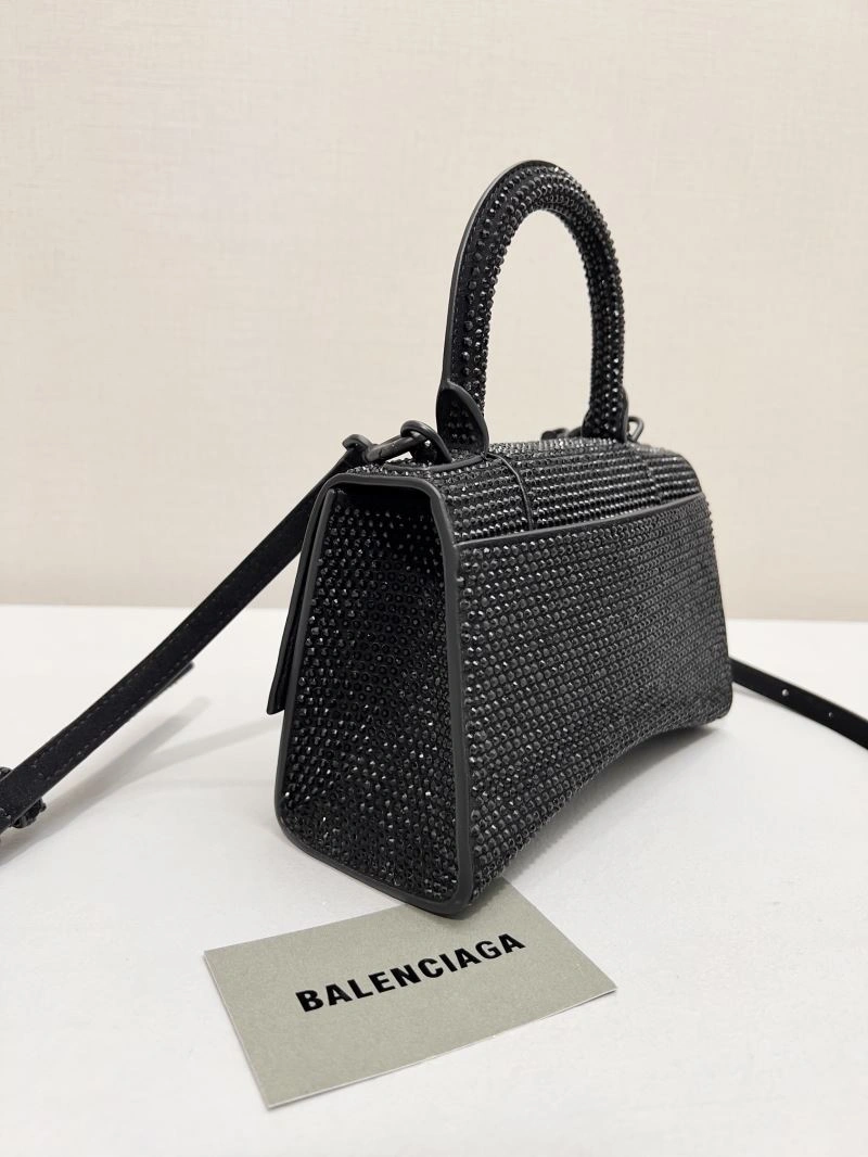 Breathable Balenciaga Radiant Diamond Hourglass Bag - Sparkling Elegance 66978