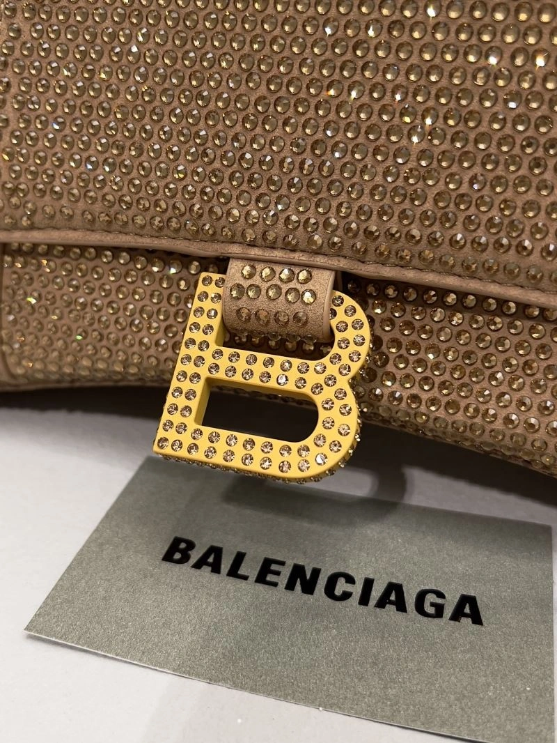 Balenciaga Radiant Hourglass Diamond-Encrusted Handbag Casual 66945