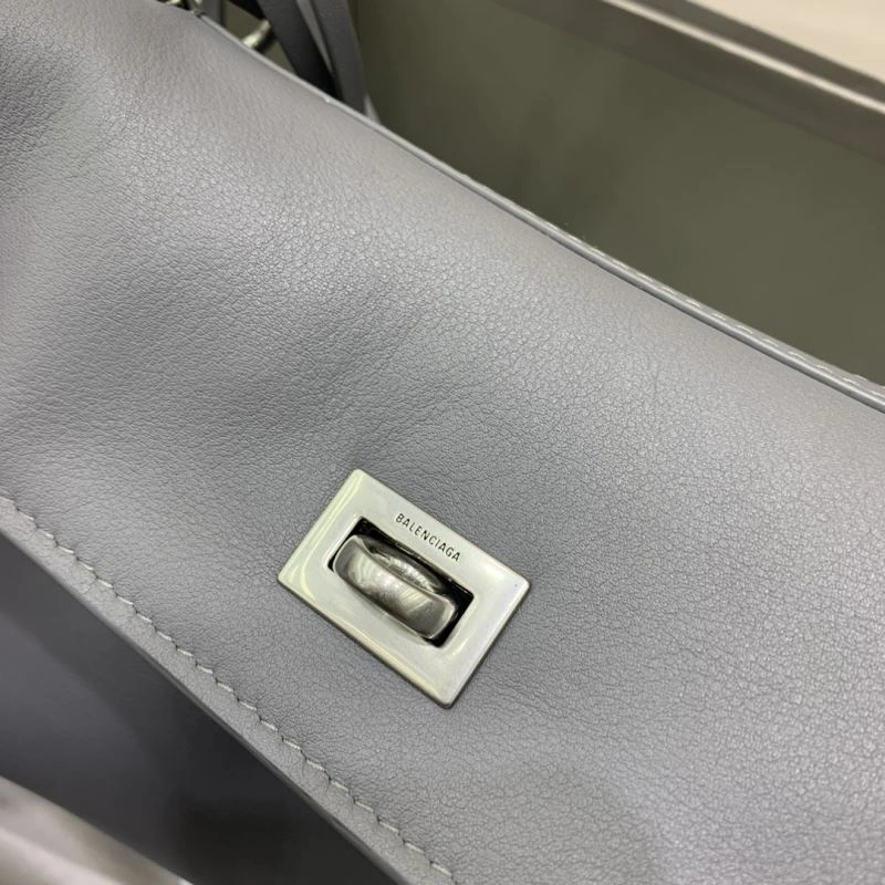 Balenciaga Rebel  Gray Bag with Silver Buckle ZeroBulk 69965