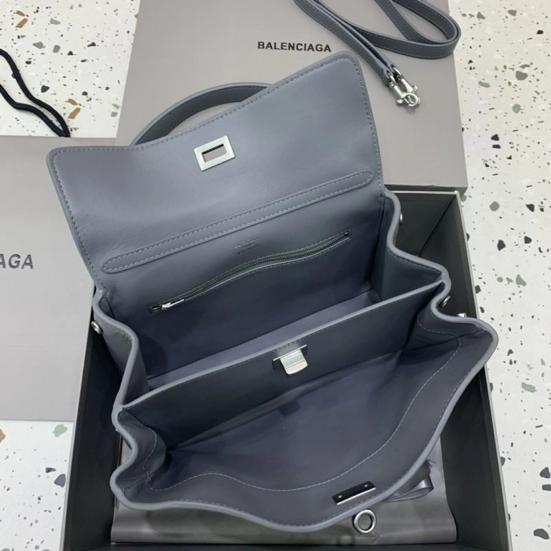 Balenciaga Rebel  Gray Bag with Silver Buckle ZeroBulk 69965