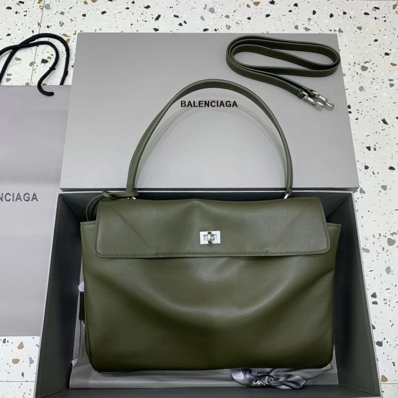 Balenciaga Rebel  Green Silver Buckle Handbag - Style Upgraded 66979