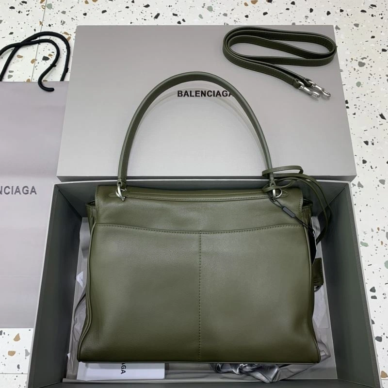 Balenciaga Rebel  Green Silver Buckle Handbag - Style Upgraded 66979