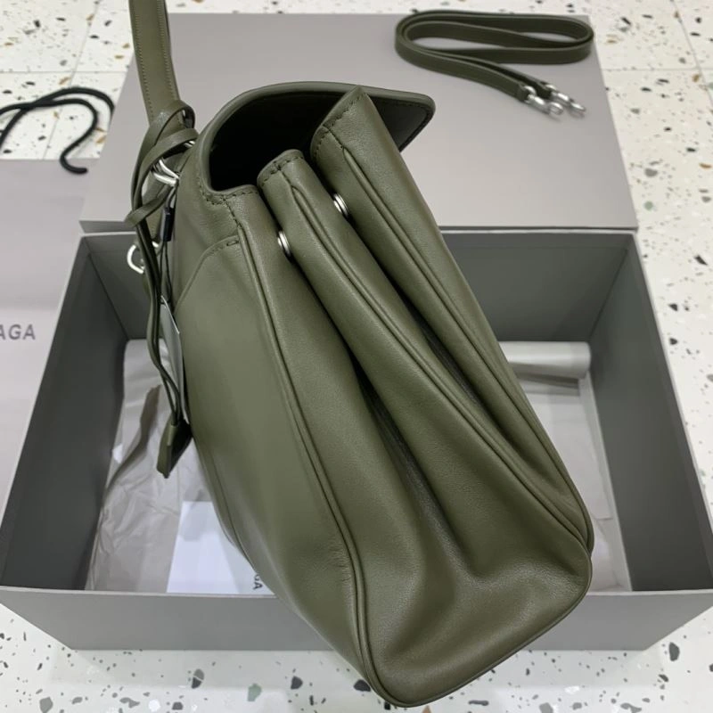 Balenciaga Rebel  Green Silver Buckle Handbag - Style Upgraded 66979