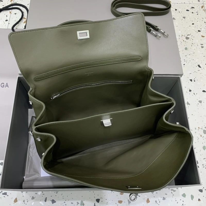 Balenciaga Rebel  Green Silver Buckle Handbag - Style Upgraded 66979
