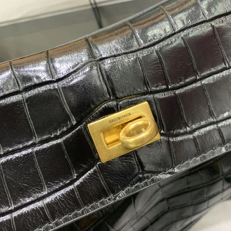 Balenciaga Rebel  Small Crocodile Black Series Handbag UrbanStyle 67006