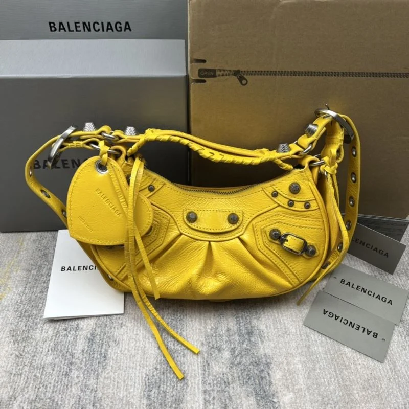 Balenciaga Retro   Le Cagole Half Moon Dumpling Bag Bright 38344
