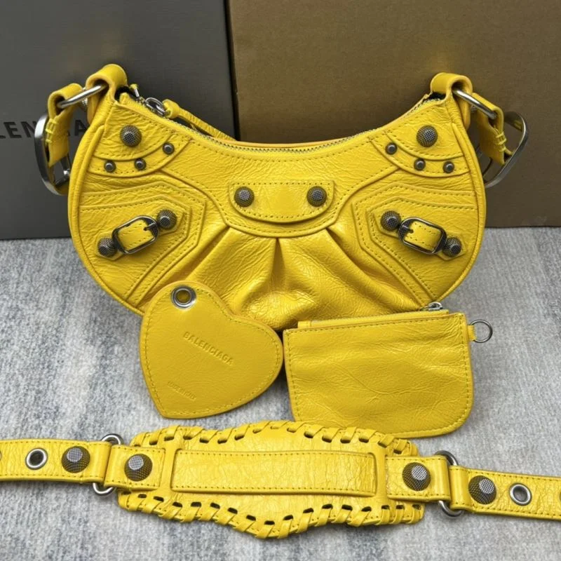 Balenciaga Retro   Le Cagole Half Moon Dumpling Bag Bright 38344