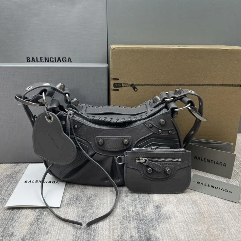 Sleek Balenciaga Retro   Le Cagole Half-Moon Dumpling Bag 38362