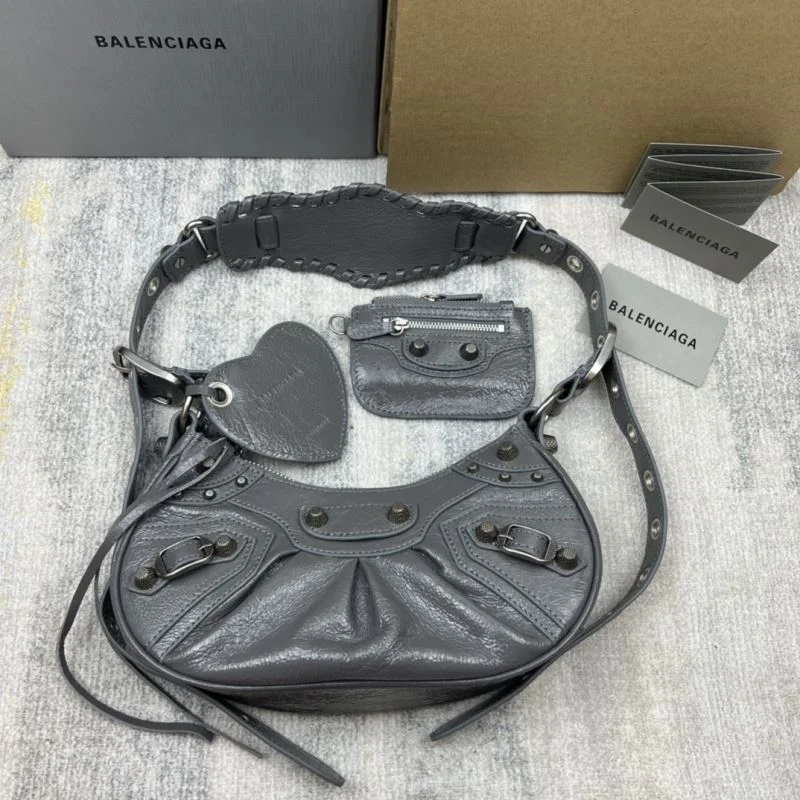 Sleek Balenciaga Retro   Le Cagole Half-Moon Dumpling Bag 38362