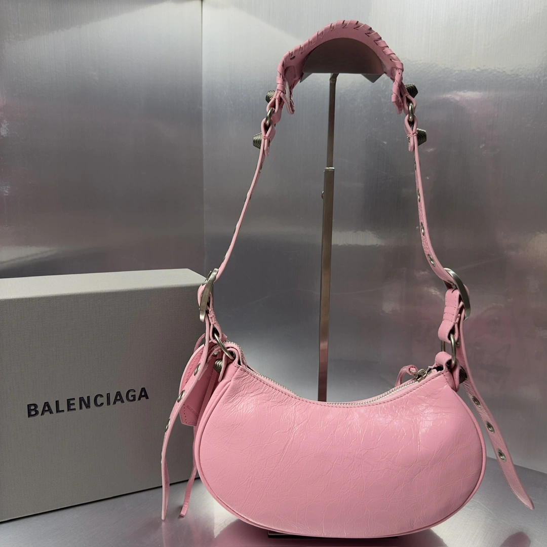 Balenciaga Retro  Le Cagole Half Moon Graffiti Dumpling Bag Durable 72572