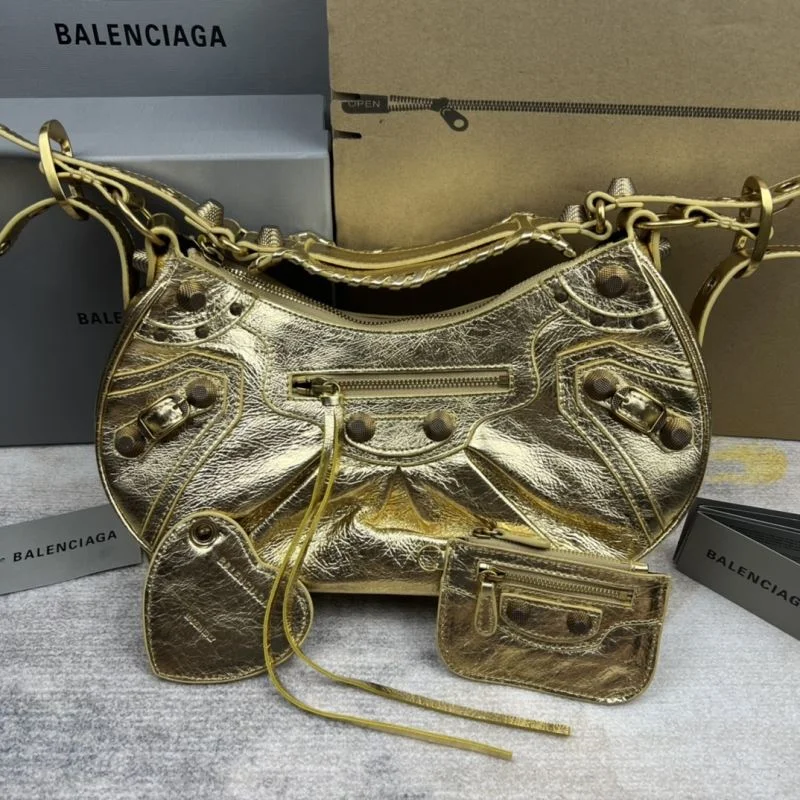 Balenciaga Retro  Motorcycle-Inspired Half Moon Dumpling Bag StreetReady 38358