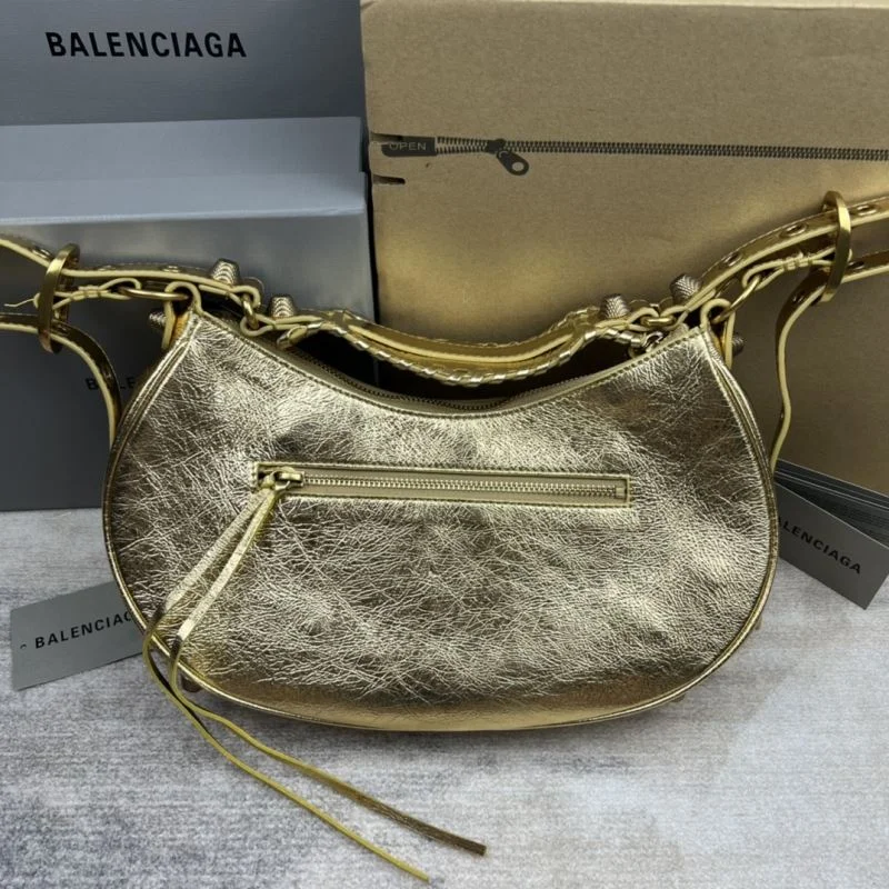 Balenciaga Retro  Motorcycle-Inspired Half Moon Dumpling Bag StreetReady 38358