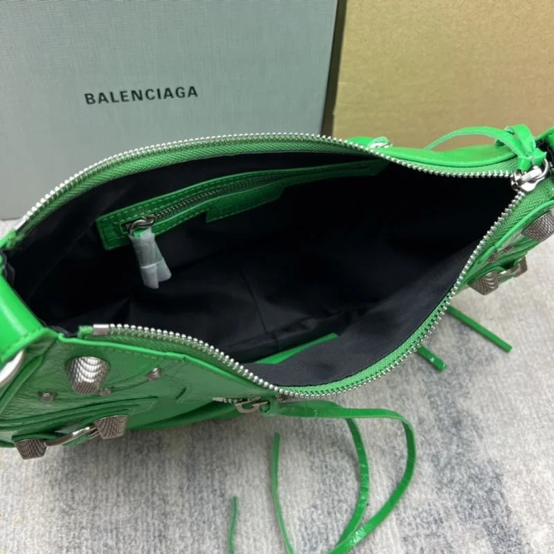 Balenciaga Retro Green  Le Cagole Half-Moon Dumpling Bag Fashionable 38350