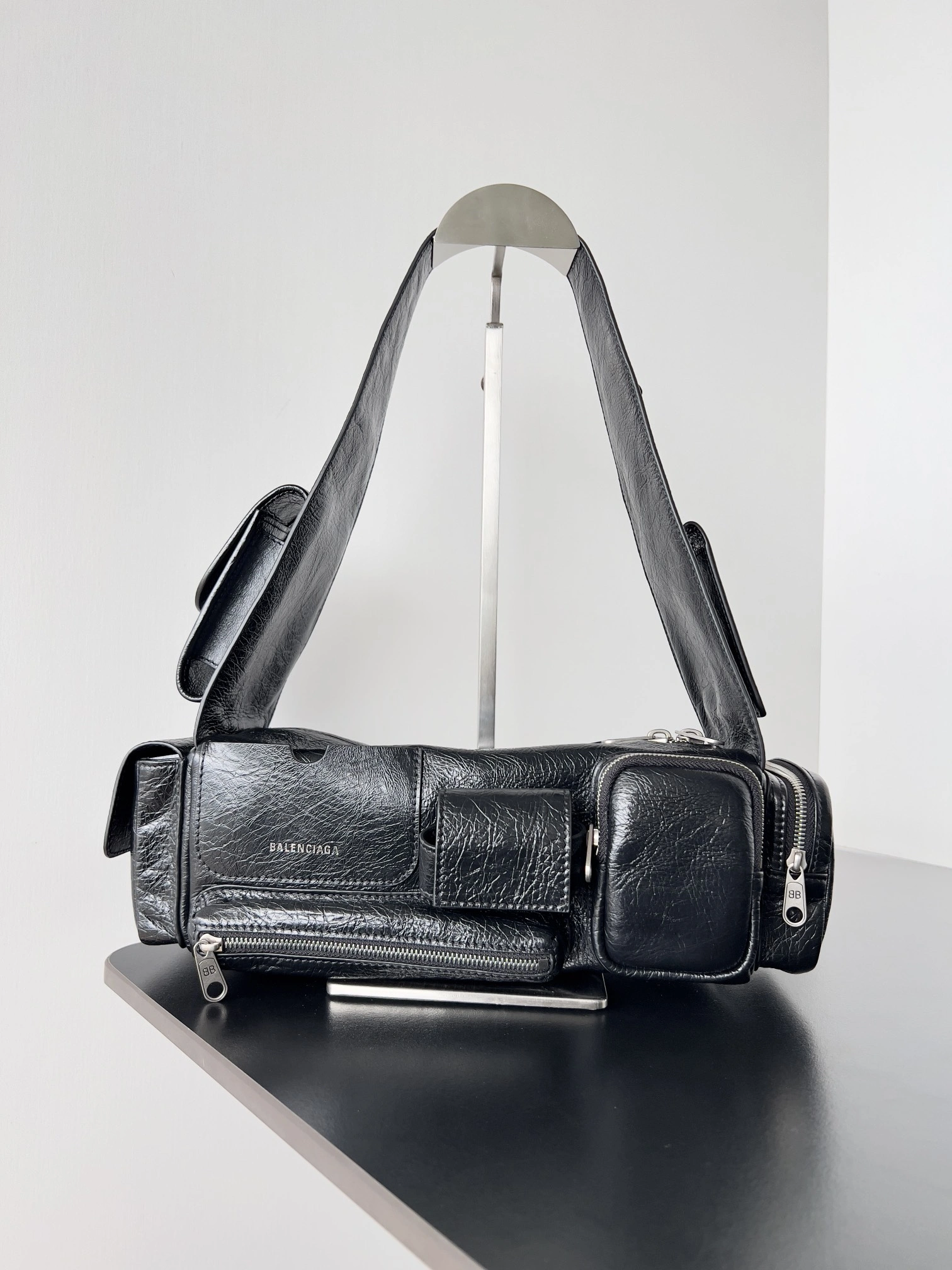 Modern Balenciaga Retro Lambskin Multi- Shoulder Tote Bag 64659