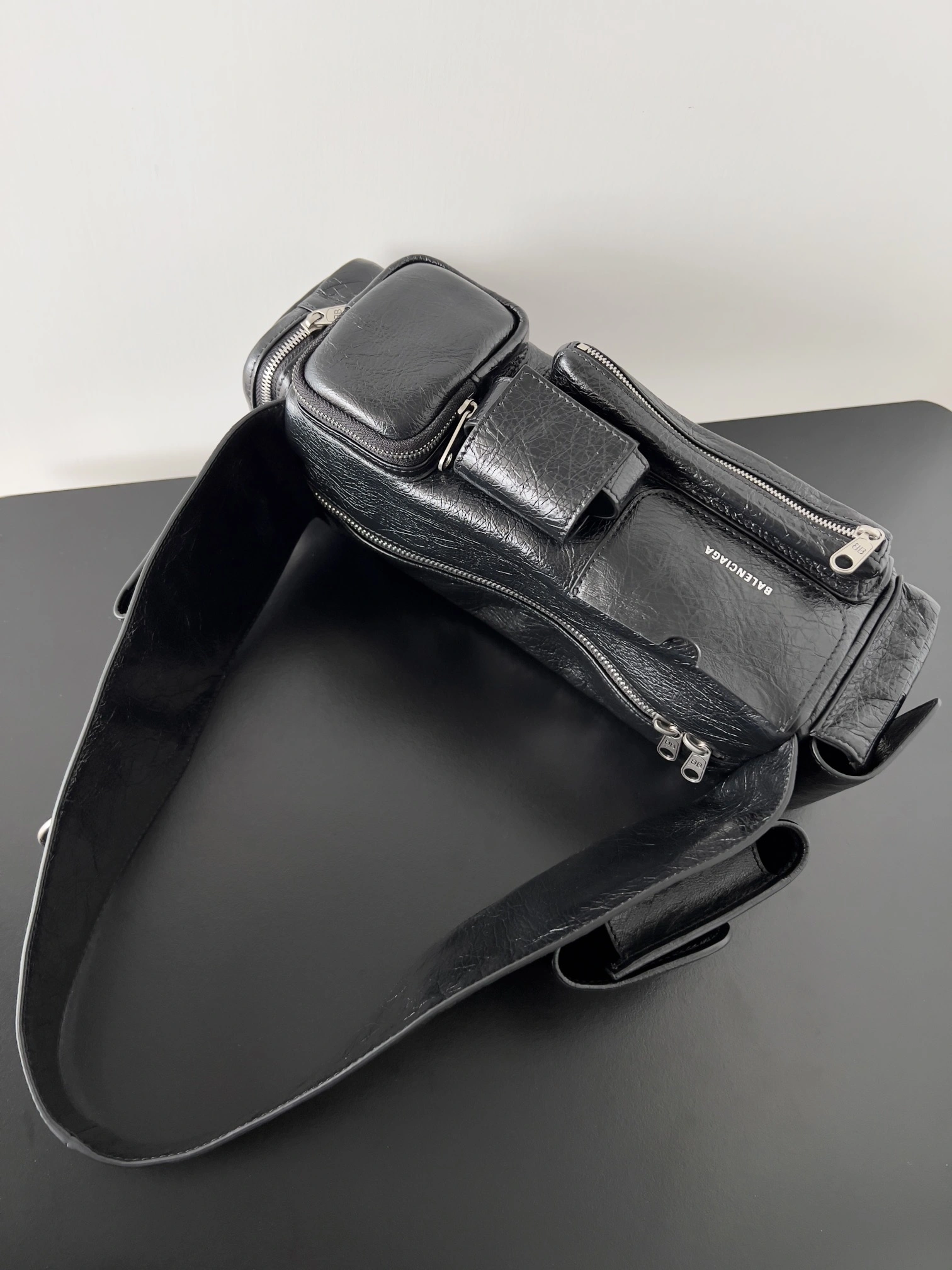Modern Balenciaga Retro Lambskin Multi- Shoulder Tote Bag 64659