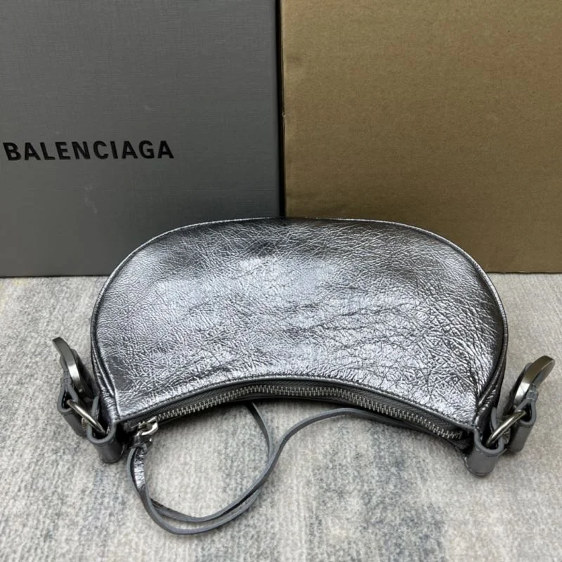 Balenciaga Retro Motorcycle-Inspired Half Moon Dumpling Bag Attractive 38363