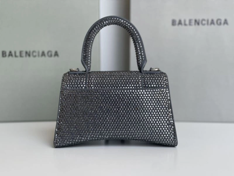 EasyMatch Balenciaga Rhinestone Hourglass Bag - Gray Crescent 72609