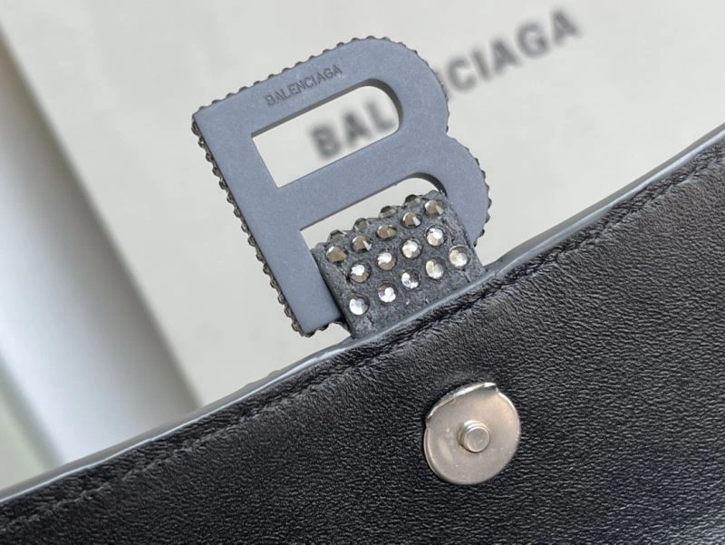 EasyMatch Balenciaga Rhinestone Hourglass Bag - Gray Crescent 72609