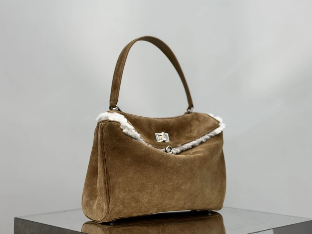 Balenciaga Rodeo  Suede Handbag - Autumn Winter Tailored 60929