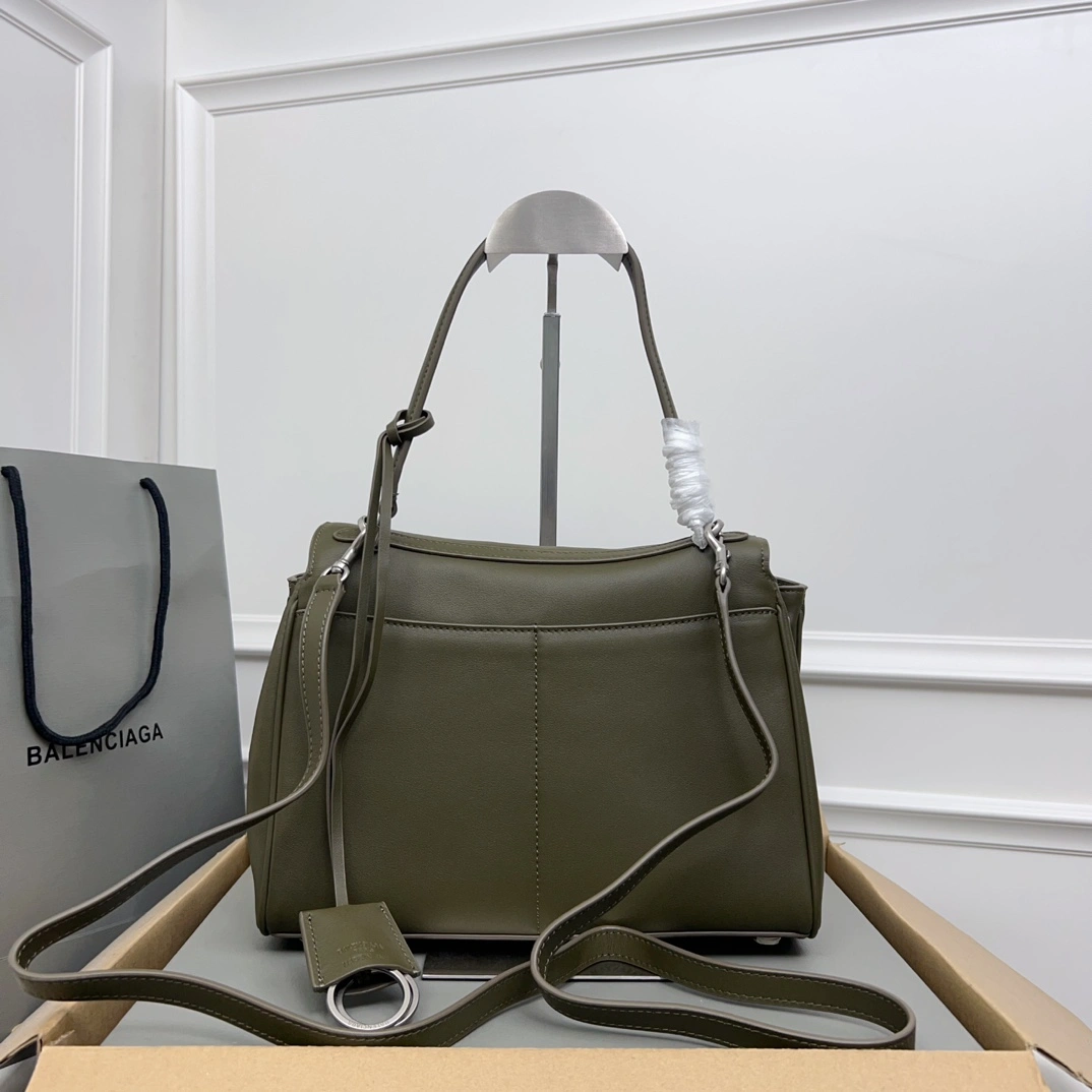Balenciaga Rodeo Luxe Black Leather Tote -  Style Seasonal 60918